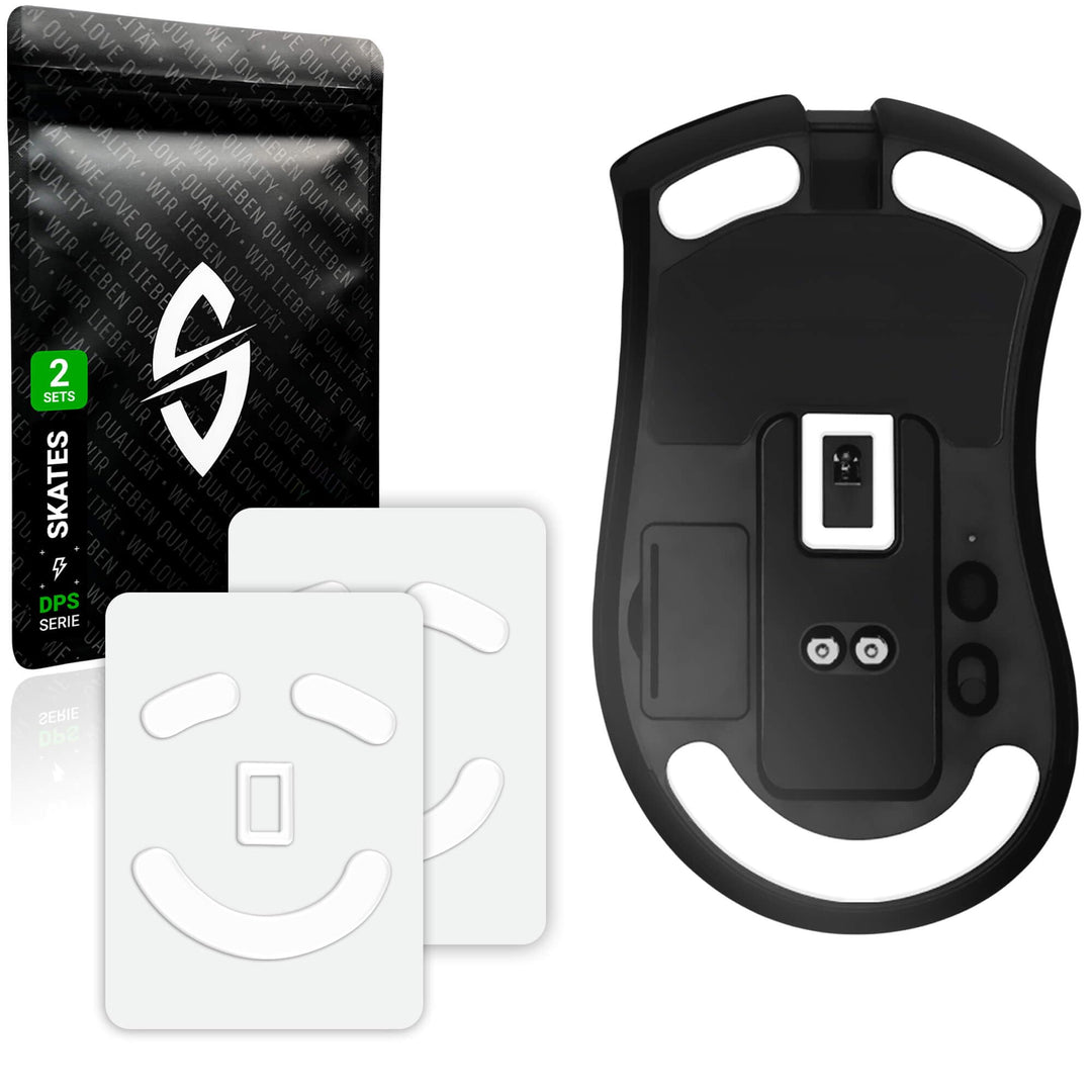 SensoryBoost DPS Glides (2er Set) kompatibel mit Razer Deathadder V2 PRO - Ultra Schnell, Abgerundet