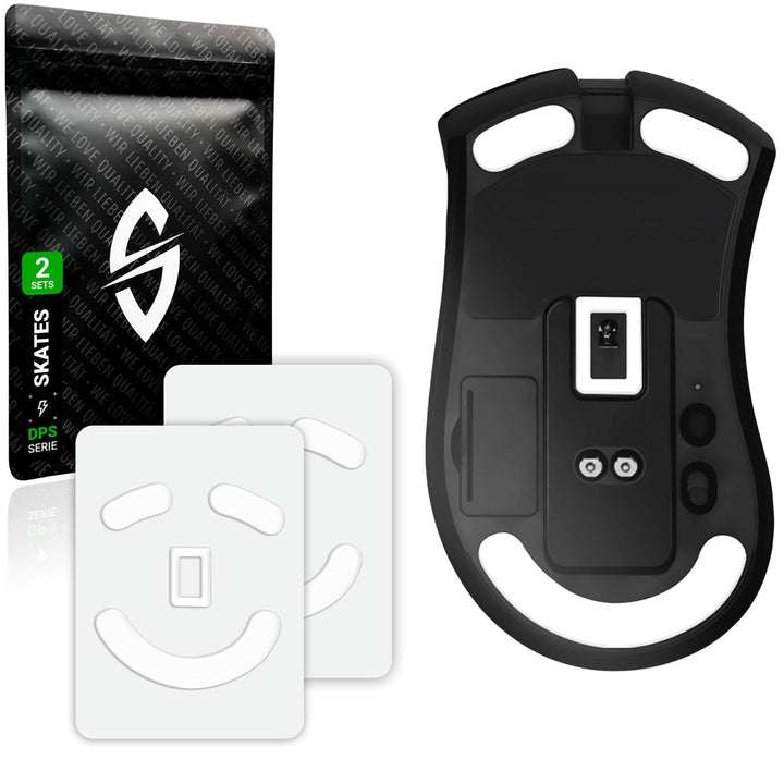 SensoryBoost DPS Glides (2er Set) kompatibel mit Razer Deathadder V2 PRO - Ultra Schnell, Abgerundet