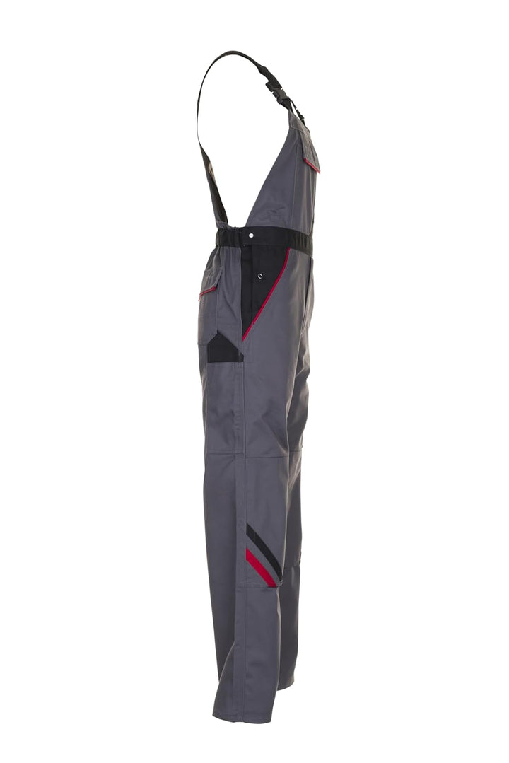 Planam Highline Herren Latzhose Schiefer schwarz rot Modell 2332 Grösse 66 schiefer/schwarz/rot 66,