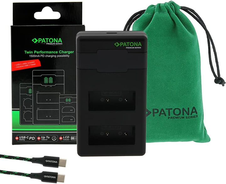 PATONA V1 Protect 2X Akku NP-W126s (1140 mAh) inkl. NTC-Sensor und V1 Gehäuse - mit PD Performance U