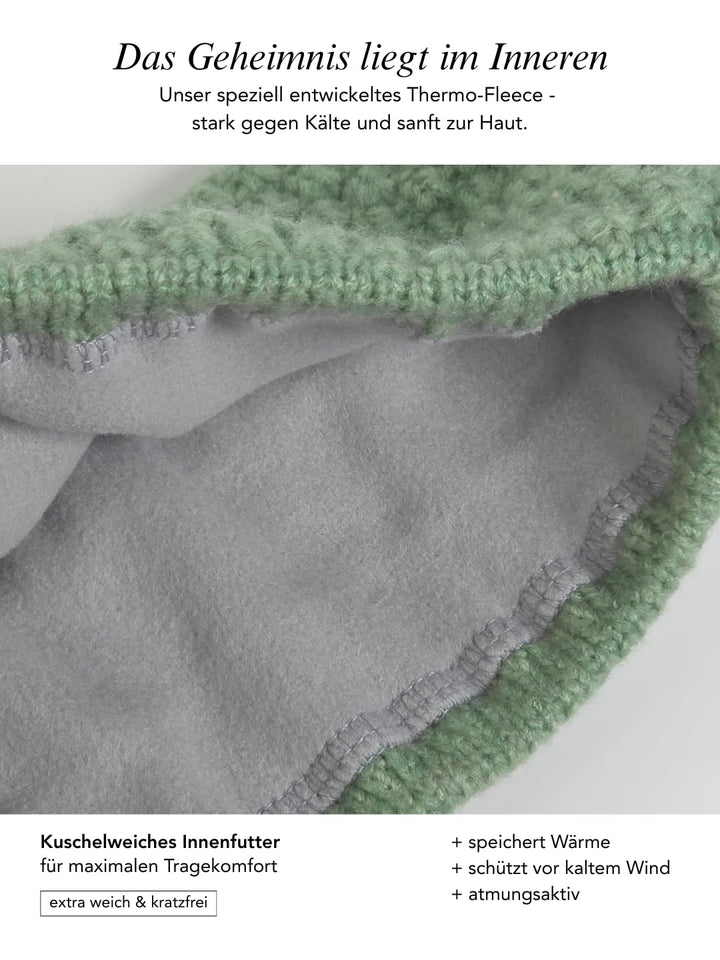 Baesics Stirnband Bordeaux für Damen & Herren – warme & elastische Unisex Ohrenwärmer mit Fleecefutt