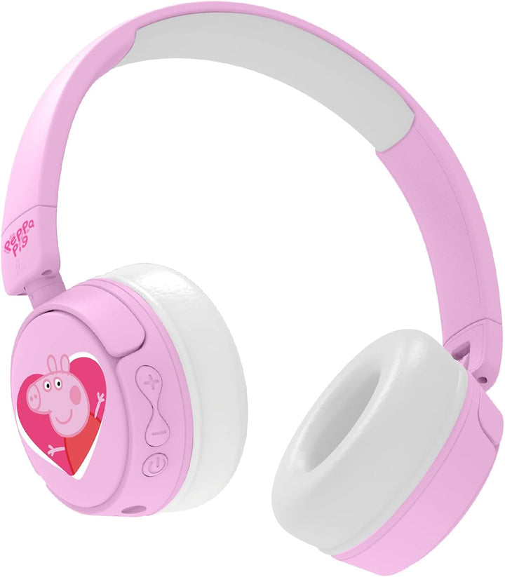 OTL Technologies Peppa Pig Kinder-Kopfhörer mit Lautstärkeregler und Audio-Sharing-Kabel