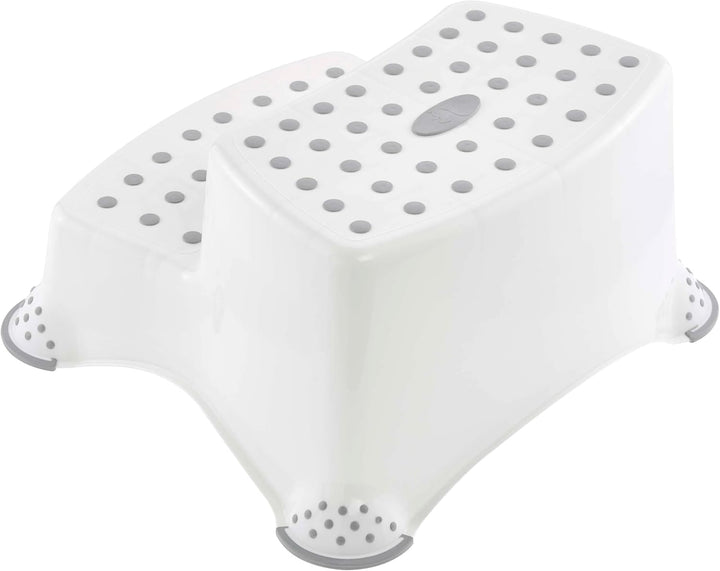 keeeper igor Zweistufiger Tritthocker Emoji, Ab ca. 3 bis ca. 14 Jahre, Anti-Rutsch-Funktion, Weiss