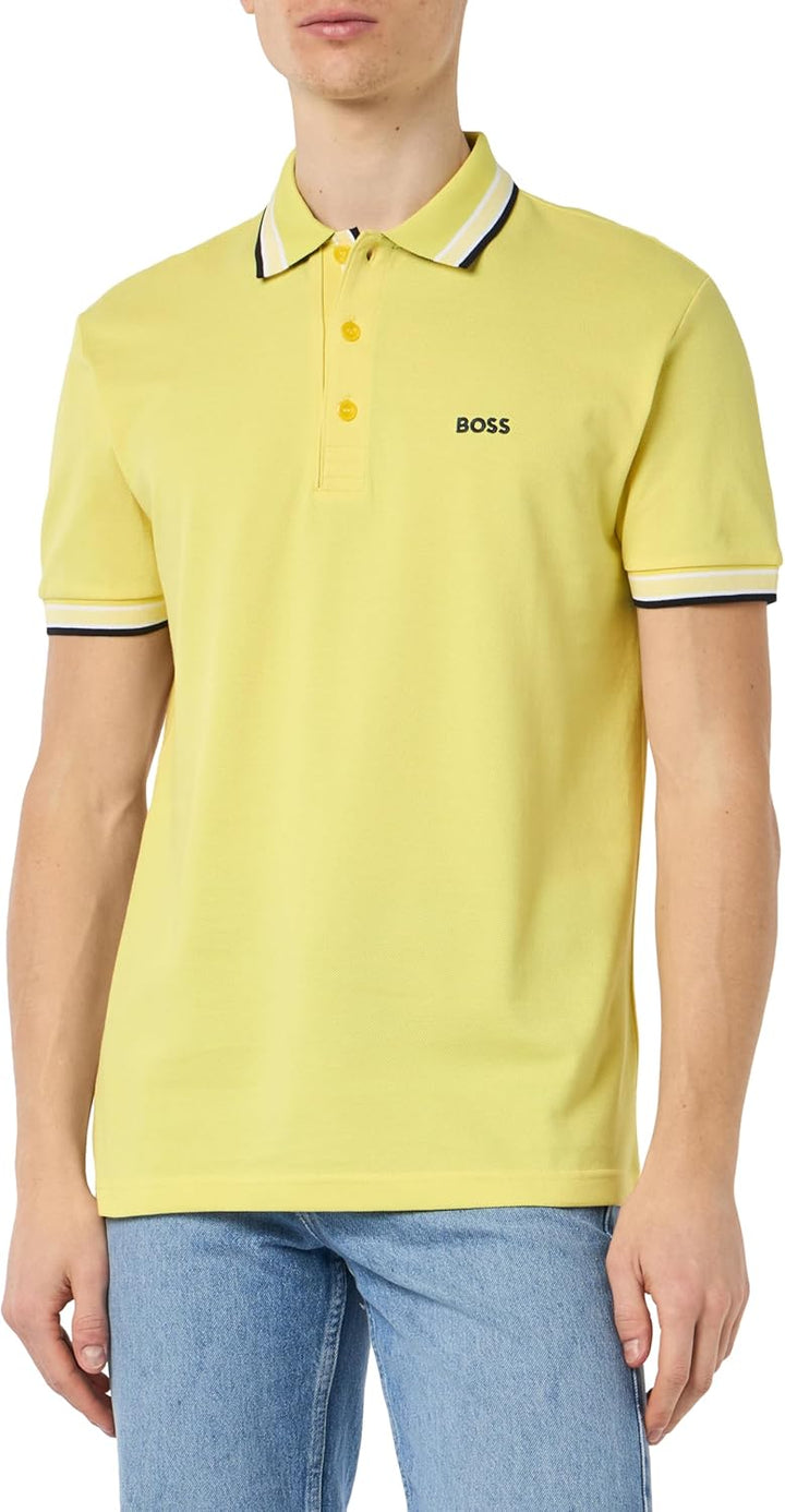 BOSS Herren Paddy Polo S Bright Yellow730, S Bright Yellow730