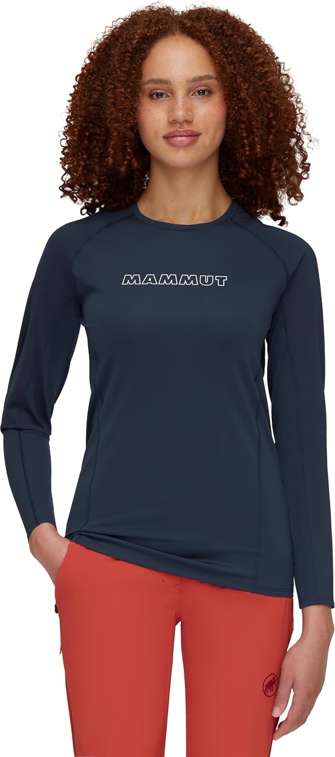 Mammut Damen Selun FL Longsleeve Women Logo T-Shirt (1er Pack) M Marine, M Marine