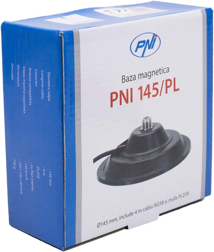 PNI ML160 Antenne "CB" mit Magnet enthalten, 155 cm Schwarz Single, Single