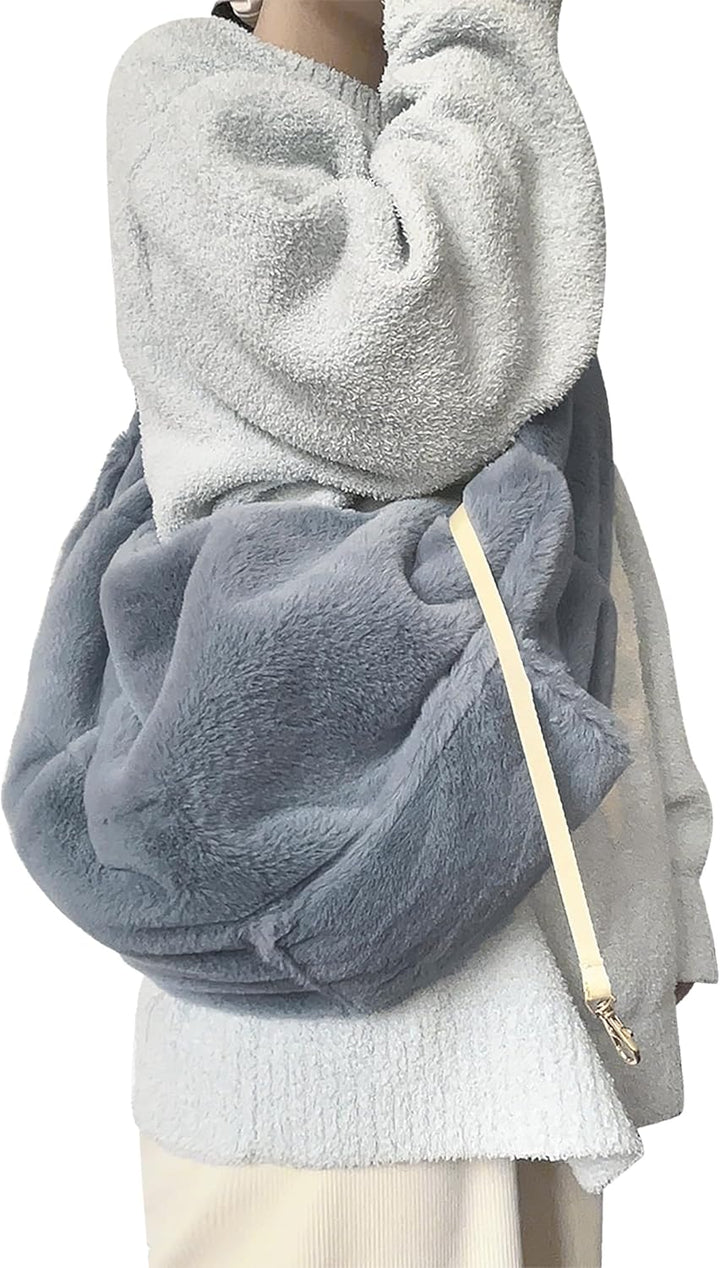 Hundetasche Plüsch Tragetasche Winter Warm Hundetragetasche Gemütliche Katzentasche Atmungsaktive Tr