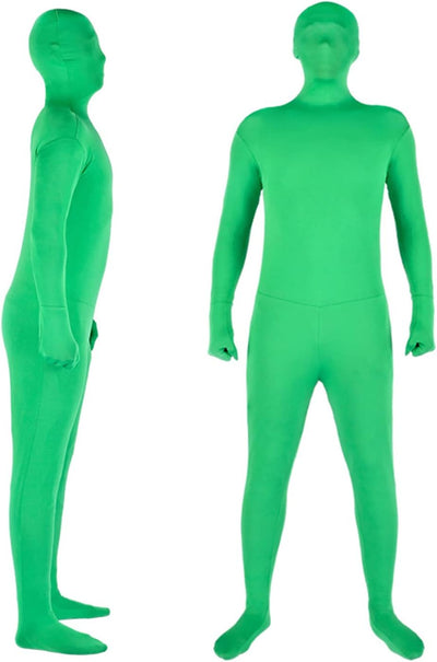 VBESTLIFE Green Screen Bodysuit, Unisex-Erwachsener, Ganzkörper-Split-Design-Body-Anzug für Fotograf