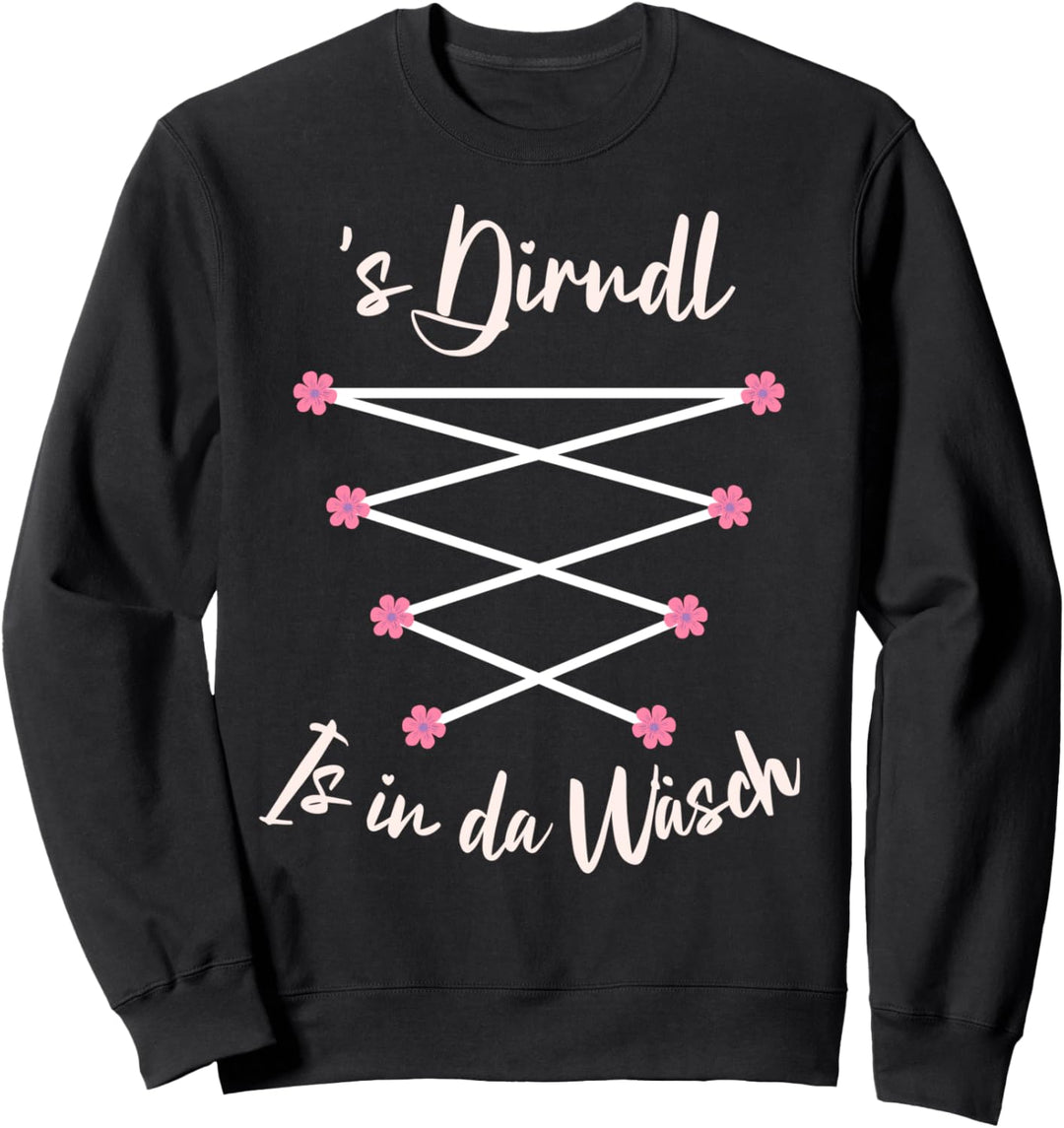 Passend für Oktoberfest Frühlingsfest Damen Dirndl Trachten Sweatshirt