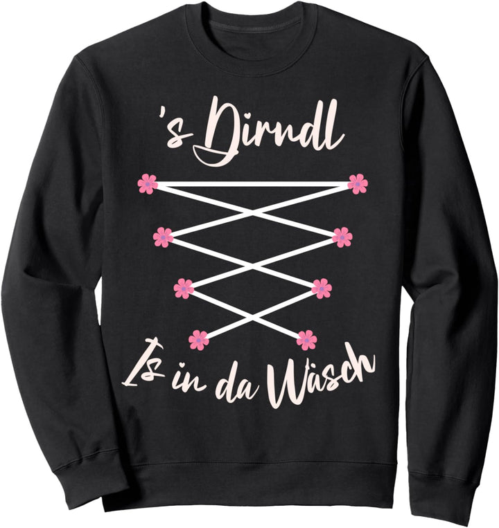Passend für Oktoberfest Frühlingsfest Damen Dirndl Trachten Sweatshirt