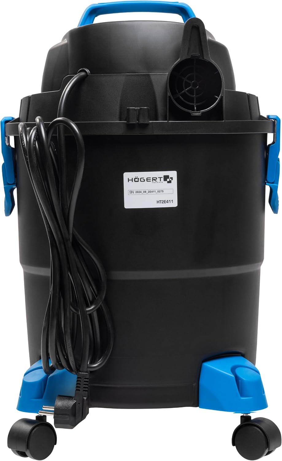 Högert Technik Nass- & Trockensauger, 20 L, 1200 W, Blasfunktion, Steckdose für Elektrowerkzeuge, 4