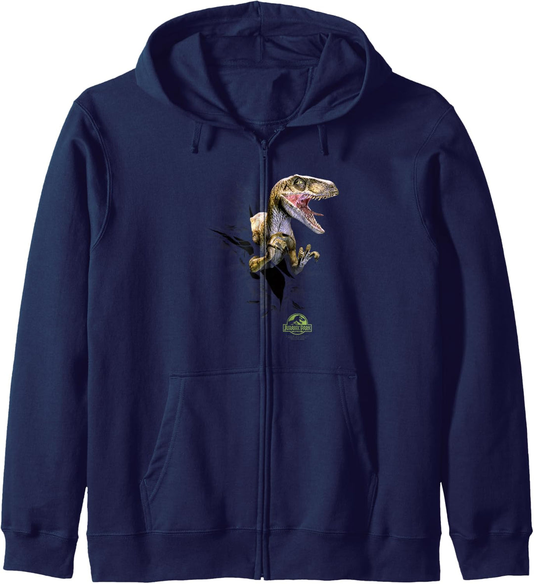 Jurassic Park Velociraptor Tears Through C1 Kapuzenjacke