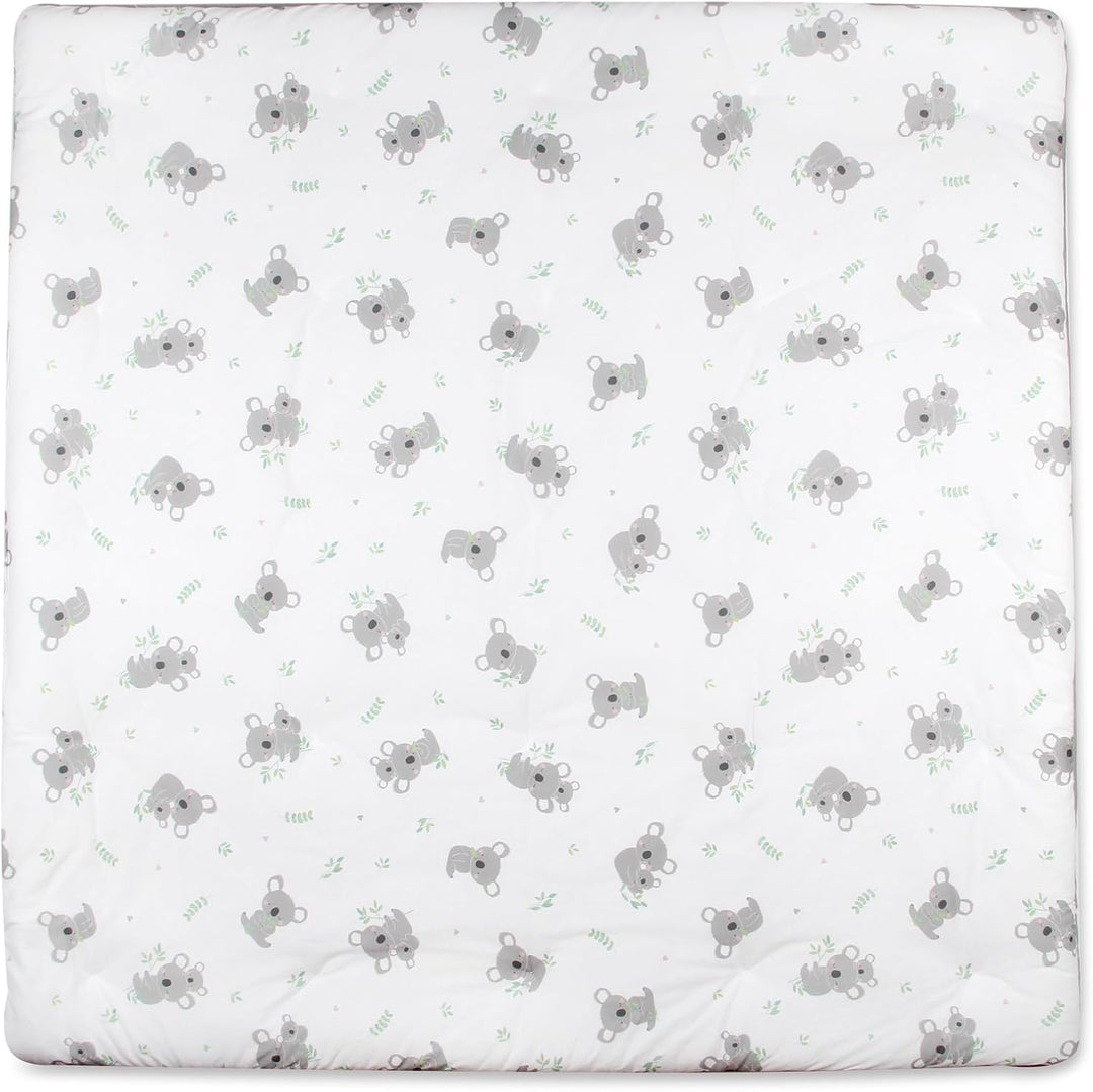 schlummersack Krabbeldecke – 100x100 cm – Dick gepolsterte Spieldecke für Babys – Ideal als Laufgitt