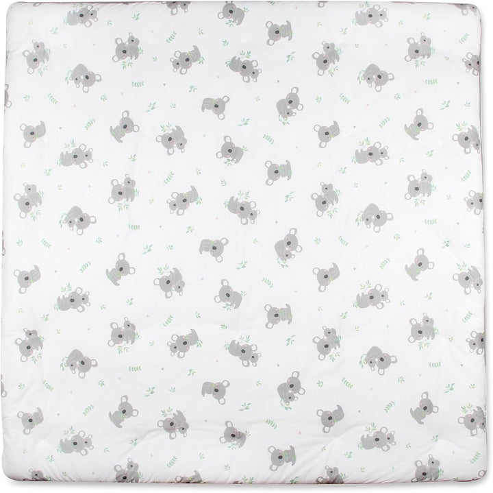 schlummersack Krabbeldecke – 100x100 cm – Dick gepolsterte Spieldecke für Babys – Ideal als Laufgitt