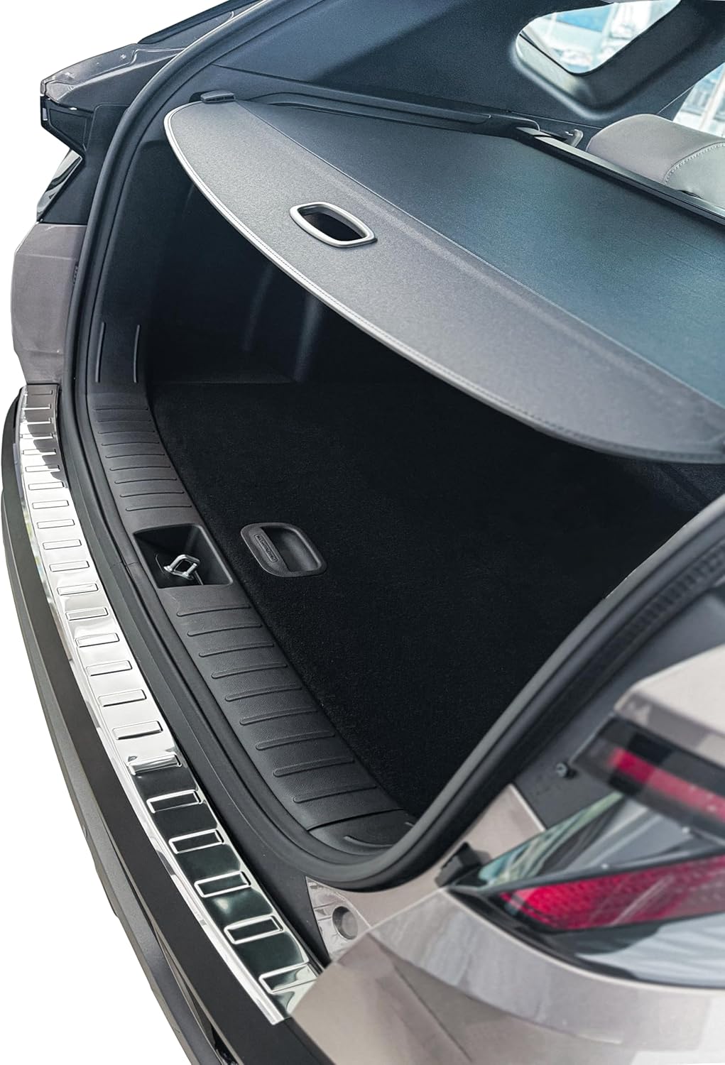RECAMBO Ladekantenschutz Edelstahl Chrom Look - kompatibel für Hyundai Tucson | Typ NX4 | BJ ab 2020