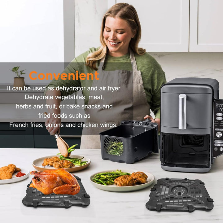 GCQ Air Fryer Grillpfanne für Ninja SL400UK 9,5l SL300UK 7,6l Double Stack XL 2-Korb-Heissluftfritte