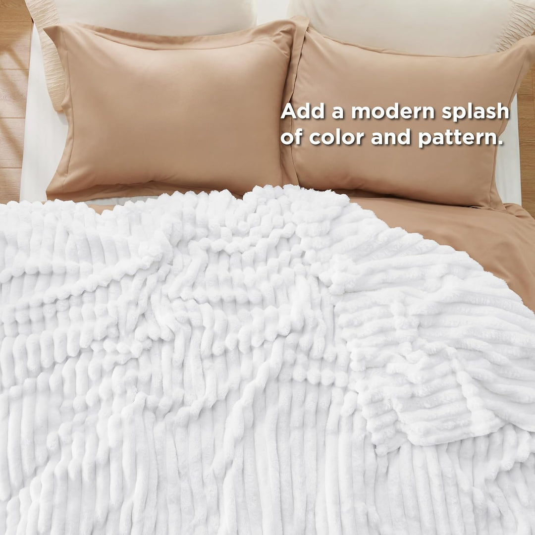 BEDSURE kuscheldecke 220x240 für Zimmer Deko - Tagesdecke, Wolldecke & Fleecedecke, Sofadecke, Weich
