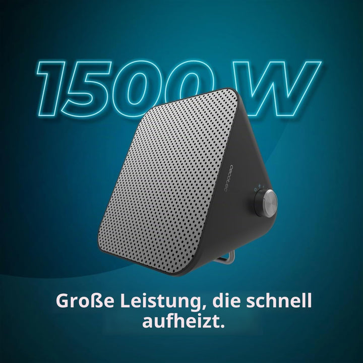 Cecotec Keramik-Tischheizer ReadyWarm 1500 Max Ceramic Design. 1500 W, Regulierbarer Thermostat und