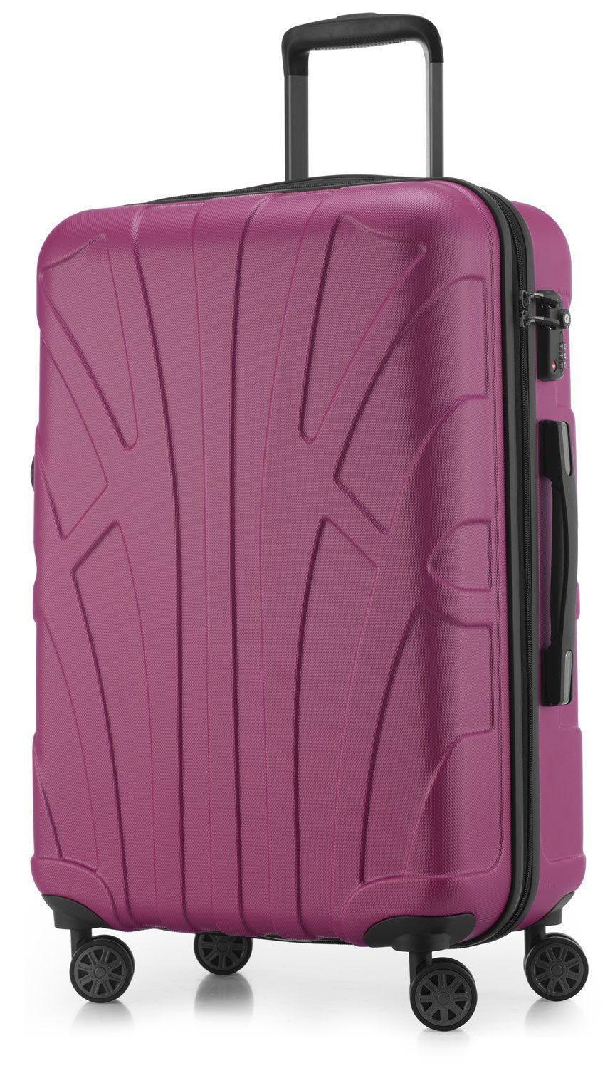 suitline Hartschalen-Koffer Koffer Trolley Rollkoffer Reisekoffer, TSA, 66 cm, ca. 58 Liter, 100% AB