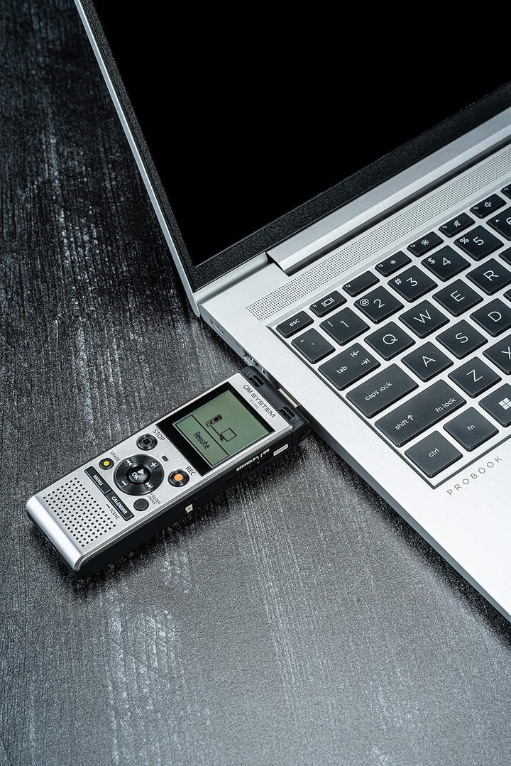 OM SYSTEM WS-882 hochwertiger digitaler Voice Recorder mit Stereomikrofonen, 6 Aufnahmemodi, Direkt-