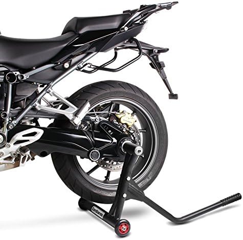 ConStands - Motorrad Montageständer für BMW R NineT Racer 17-20 Schwarz Matt Hinterrad Single Racing