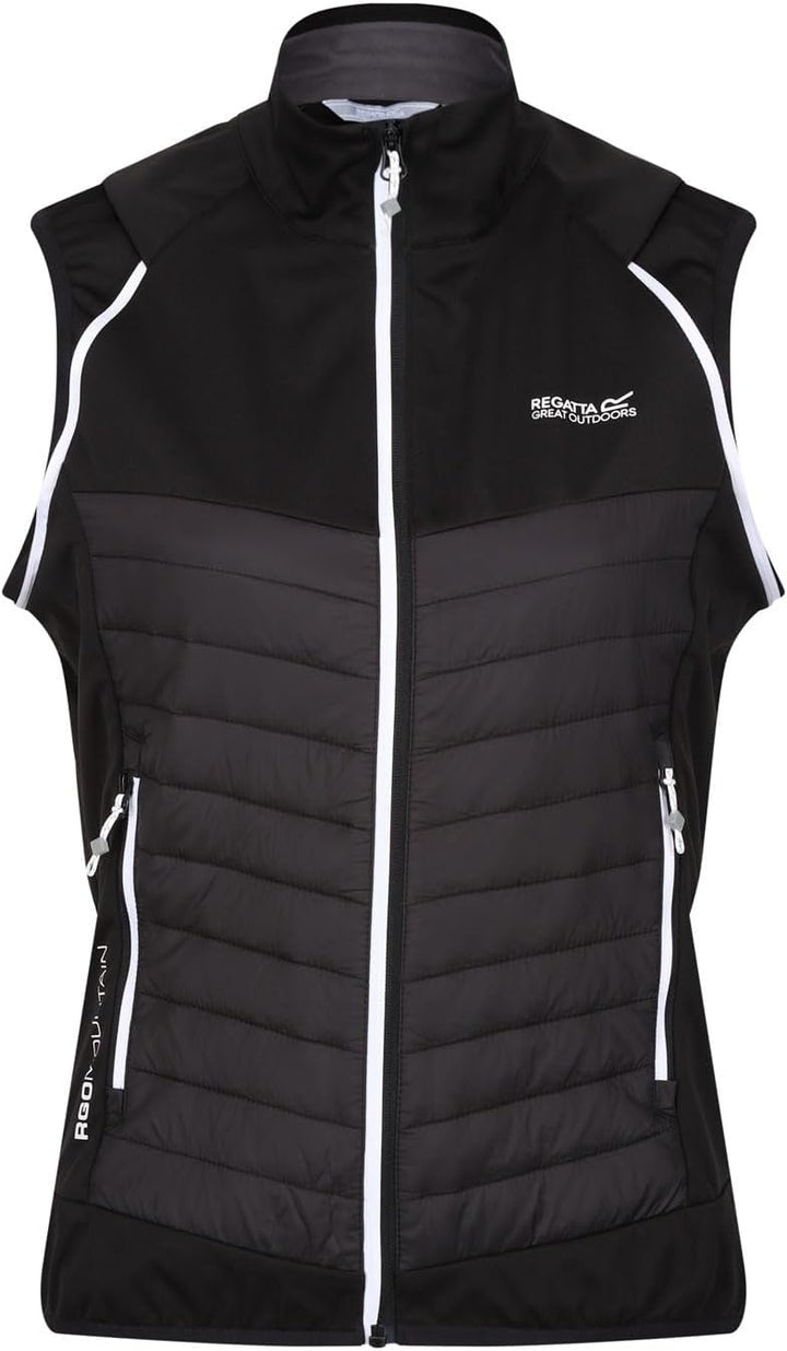 Regatta Steren Hybrid Softshelljacke für Damen mit abnehmbaren Ärmeln 36 Schwarz, 36 Schwarz