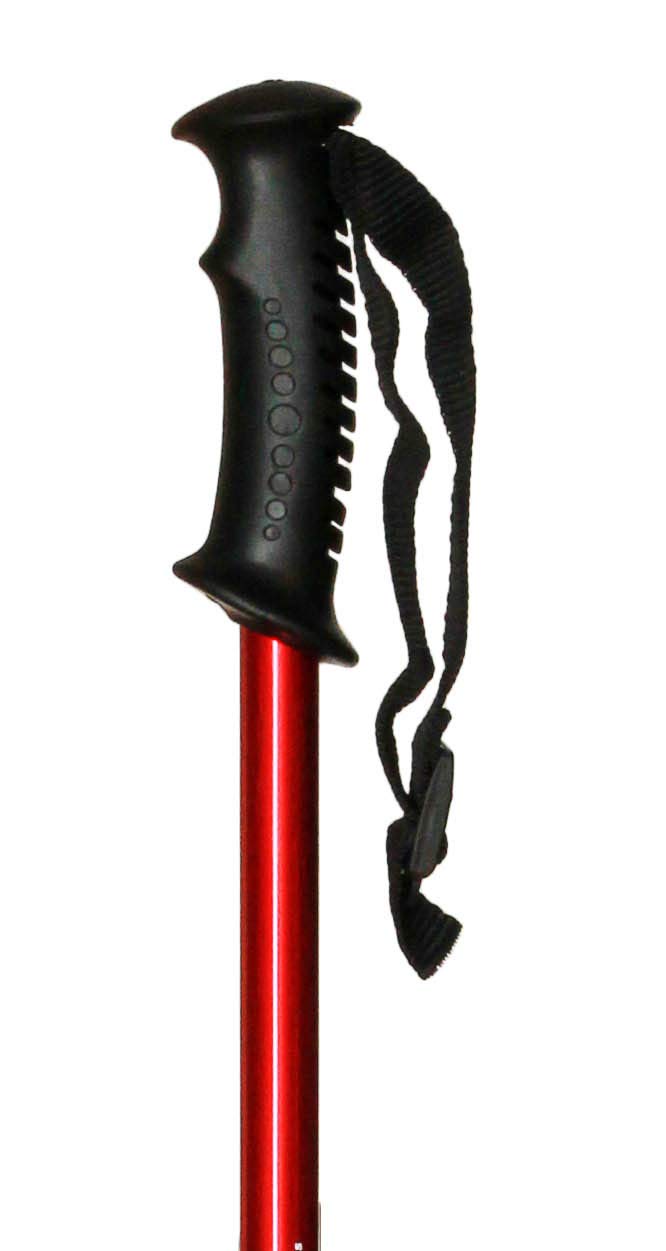 Ausziehbarer Trekkingstock aus Aluminium für Aufsätze, Farbe Rot (545)