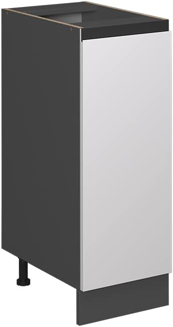 Vicco Apothekerschrank R-Line, Weiss/Anthrazit, 30 cm J-Shape, ohne Arbeitsplatte Weiss Apothekerunt