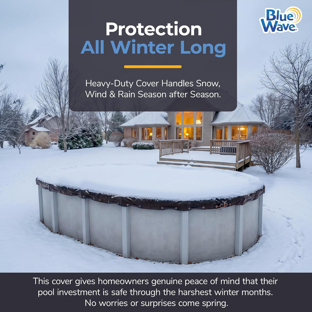 Defender 8 Jahr oval vor Ground Winter Pool Cover 15 by 30-Feet, 15 by 30-Feet