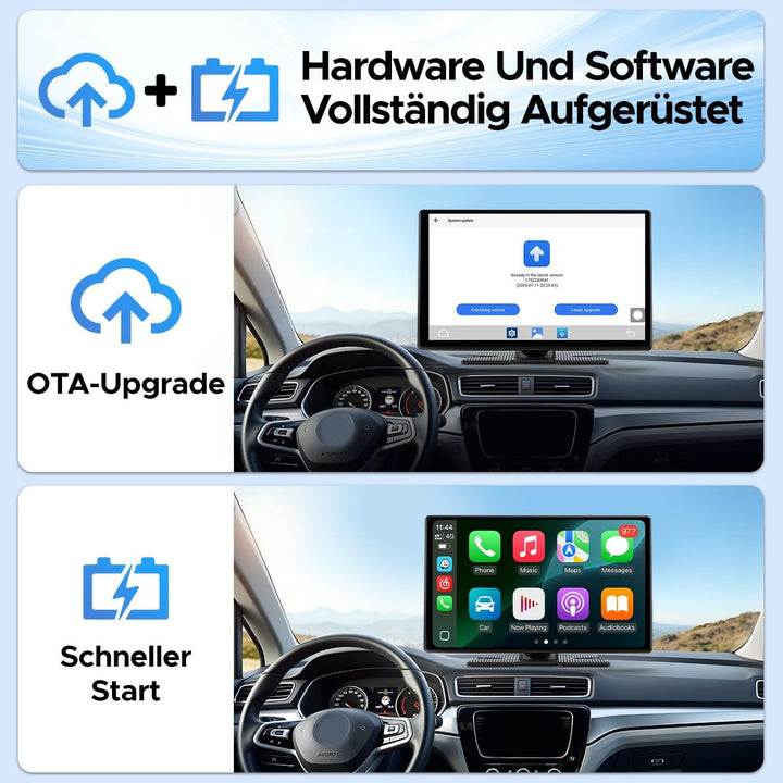LAMTTO Wireless Carplay Display mit Net-Flix YouTube Tiktok 9 Zoll In-Cell Touchscreen CarPlay-Bilds