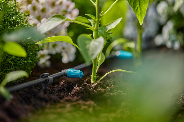 Gardena Micro-Drip-System regulierbarer Reihentropfer 0 bis 15 l/h: Tropfer für Bewässerungssysteme,