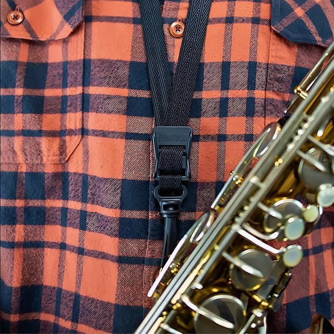 Neotech, Saxophongurt, weich Junior, Haken mit Drehgelenk navy, Marineblau Junior - Drehhaken Einfar