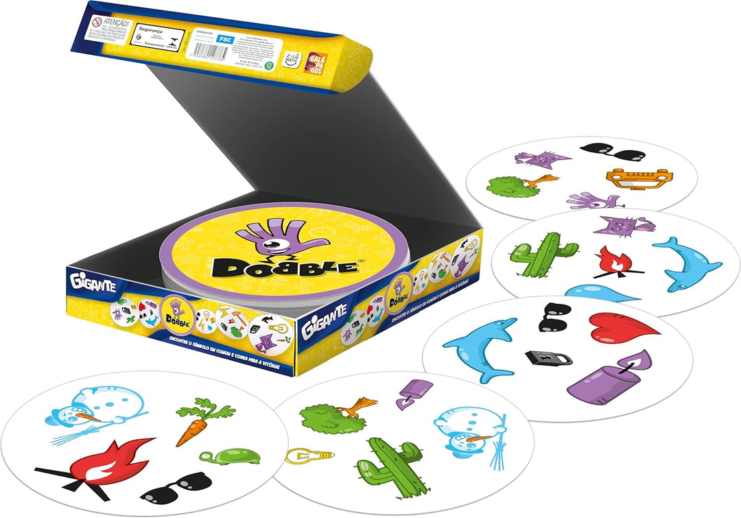 Asmodee - DOBBLE Giant – schnelles und lustiges Kartenspiel für Kinder ab 6 Jahren – Beobachtungsspi