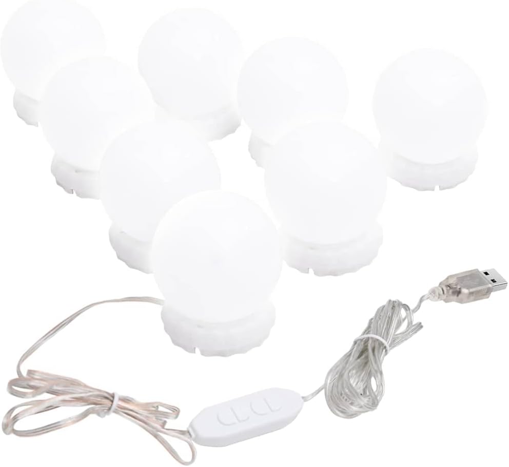 vidaXL Wandspiegel mit LED-Beleuchtung Kosmetikspiegel Spiegel Schminkspiegel Frisierspiegel Hängesp
