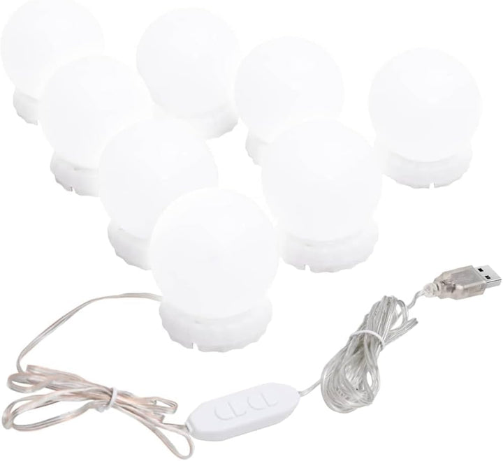 vidaXL Wandspiegel mit LED-Beleuchtung Kosmetikspiegel Spiegel Schminkspiegel Frisierspiegel Hängesp