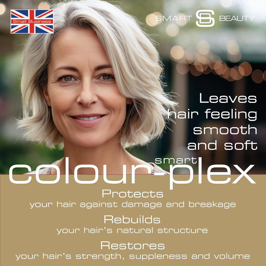 Aschblondes Haarfärbemittel mit Plex Haarpflege Conditioner, permanente Haarfarbe mit einer kühlen b