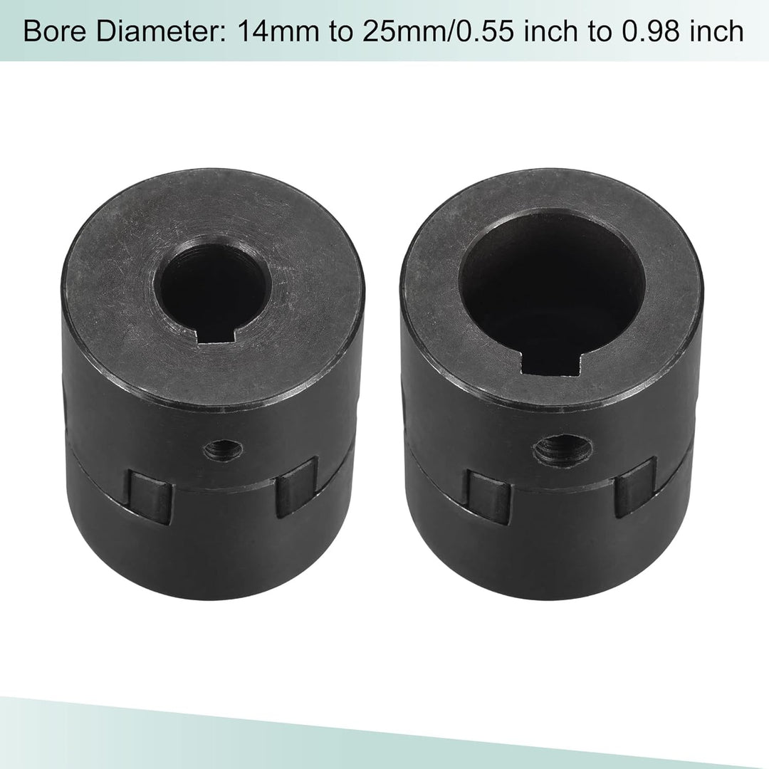 sourcing map Flexibel Kupplung Welle 14mm bis 25mm Motor Kupplungsgelenk 53mmx44.5mm