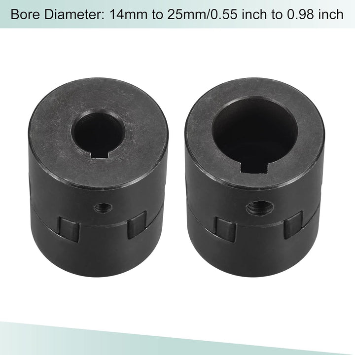 sourcing map Flexibel Kupplung Welle 14mm bis 25mm Motor Kupplungsgelenk 53mmx44.5mm