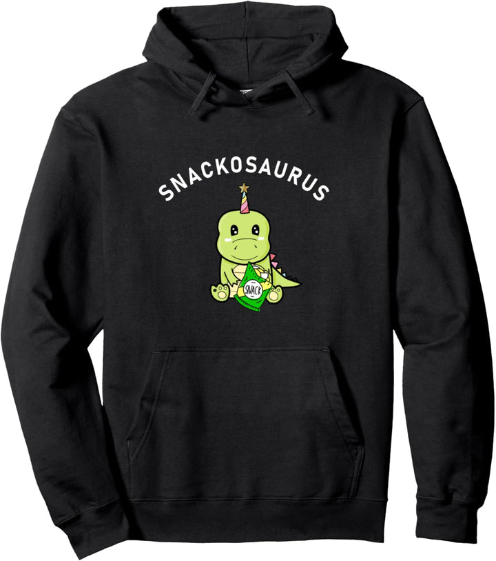 Snackosaurus Baby Dinosaurier mit Snacks für Naschkatzen Pullover Hoodie