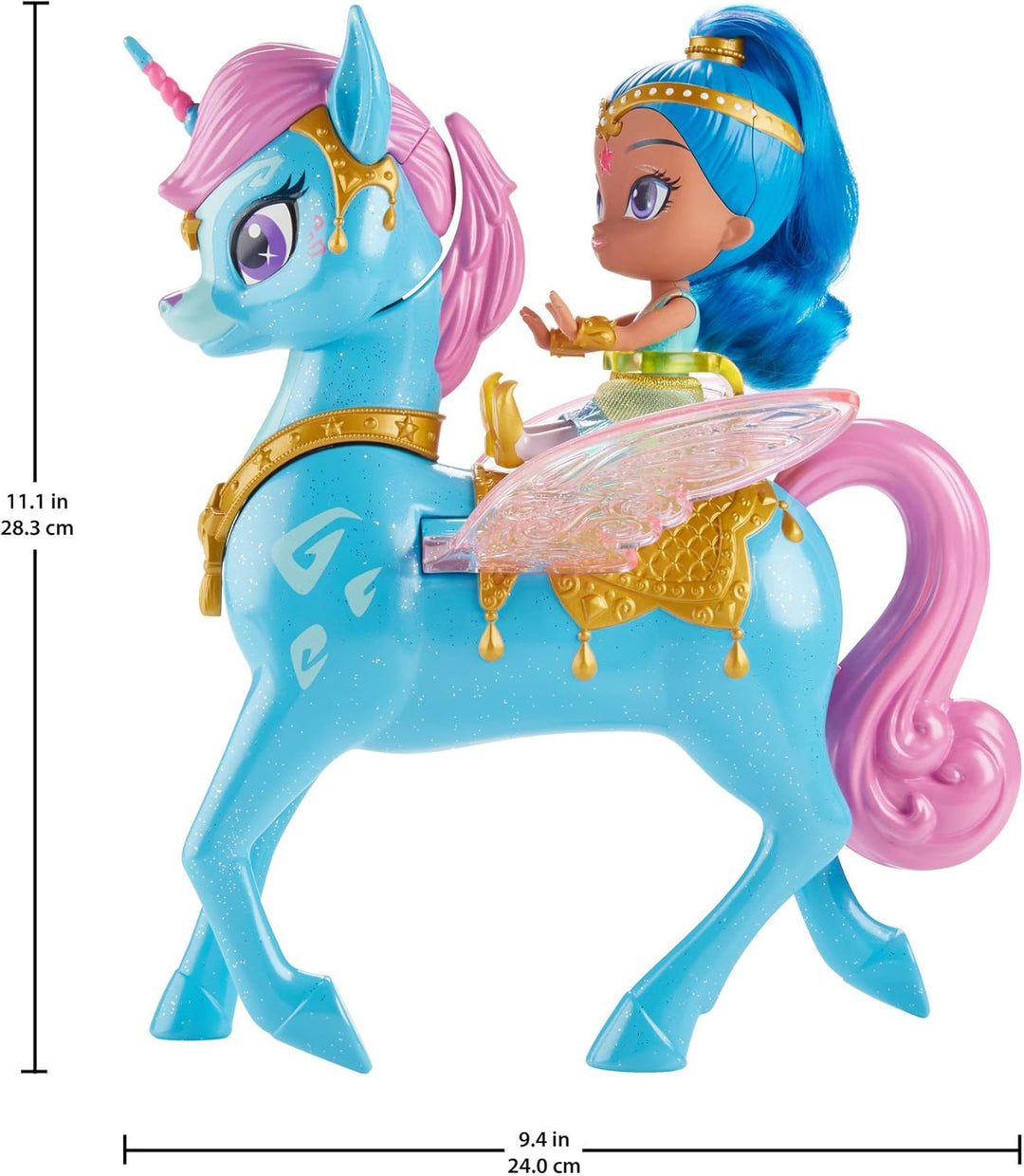 Shimmer & Shine Puppe mit Zahracorn-Figur, 35 Lieder, Geräusche und Sprüche Modern, Modern