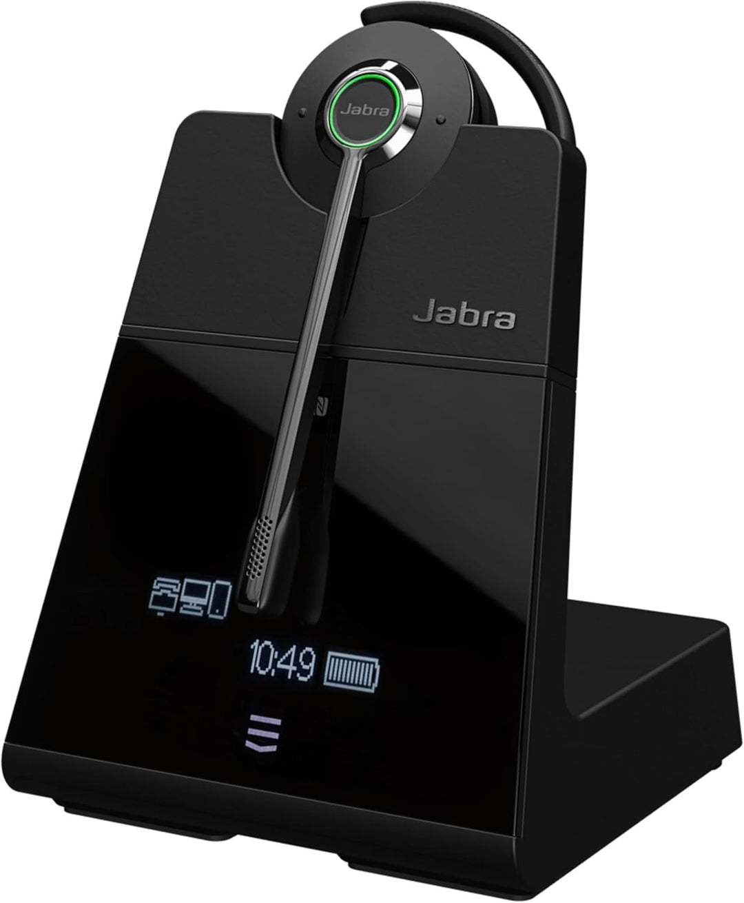 Engage 75 SE Convertible Headset with earhook, Base, Power Supply, 1.5m USB-C to USB-A Cable, Desk P