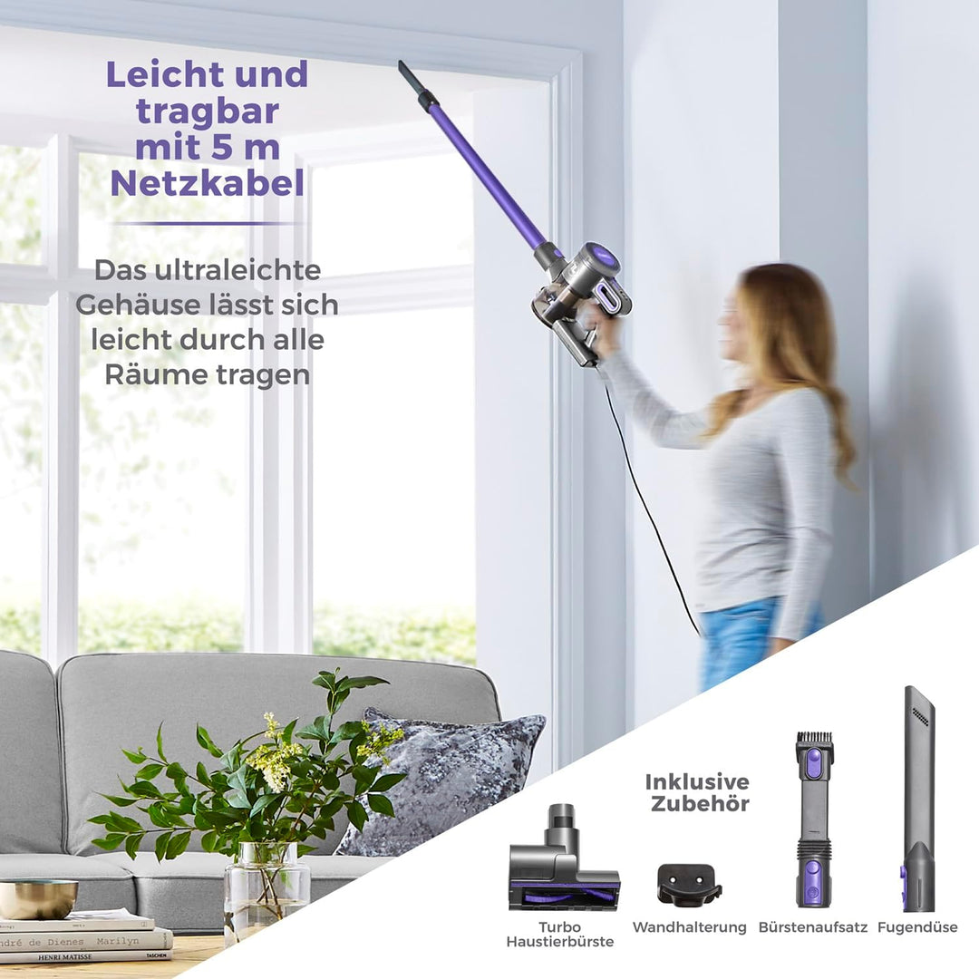 Tower T513006 VL20 3-in-1 Leistungsstarker Staubsauger mit Kabel mit HEPA-Filter & Haustierbürste, 1