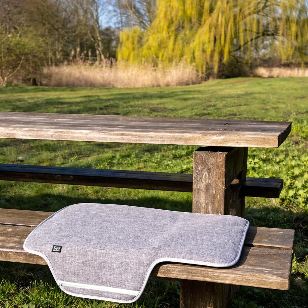 Outdoor-Heizmatte Kabellos inkl. 20.000mAh Powerbank - Elektrische Sitzheizung &amp; Rückenwärmer für Ga