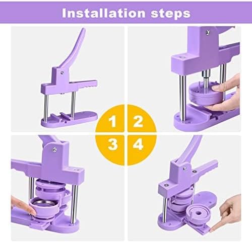 Button Maker Badge Machine 58+32+25mm Drücken Sie den DIY Badge Press Machine Zimiking Pin Badge Mak