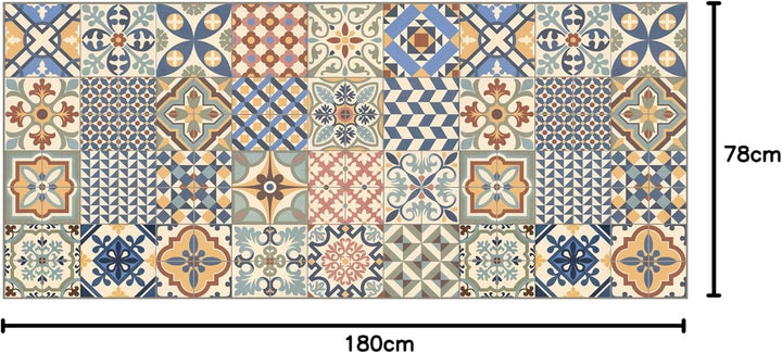 vilber, Vinylteppich, Toledo DU 01 78 X 180 x 0.22 cm Mehrfarbig-01 78 x 180 x 0.22 cm, Mehrfarbig-0