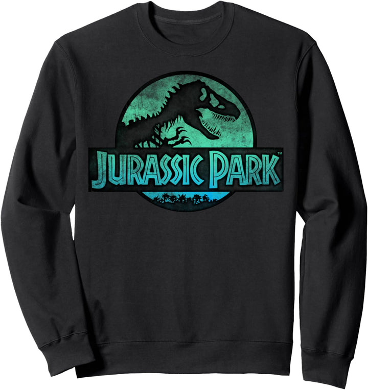 Jurassic Park Turquoise Safari Circle Logo Sweatshirt