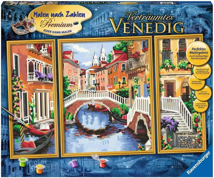 Ravensburger Malen nach Zahlen 28914 - Verträumtes Venedig - Perfektes Malergebnis durch hochwertige