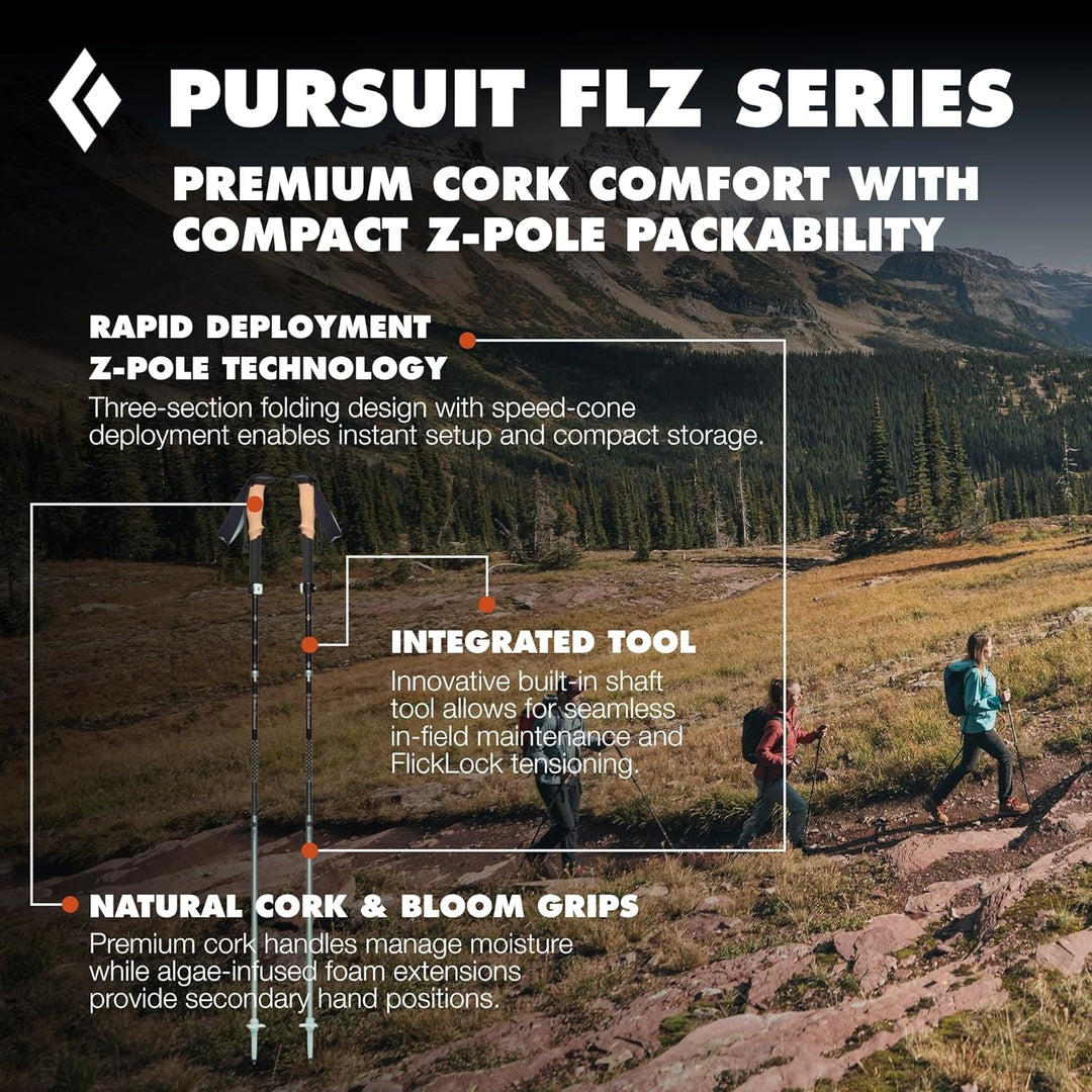 BLACK DIAMOND BlaDia Pursuit FLZ Trekking Poles M/L gn BD1100679478M_L1