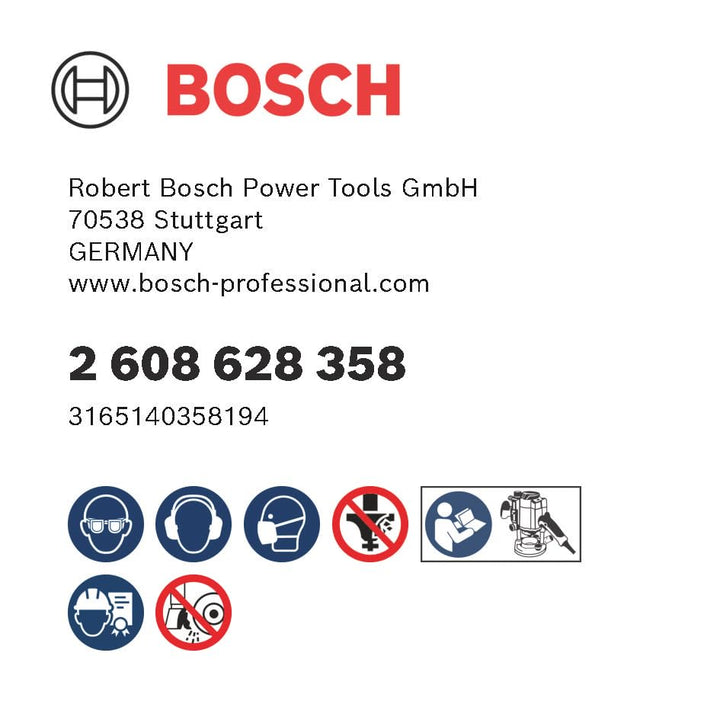Bosch Accessories Accessories Professional Zubehör 2608628358 Profilfräser F 8 mm, R1 9,5 mm, D 35 m