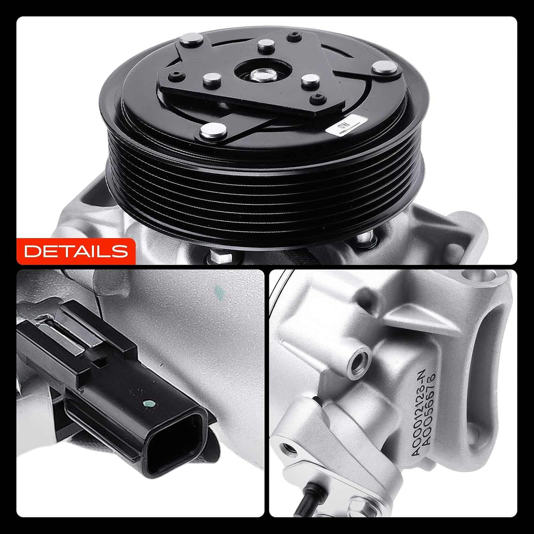 Frankberg Klimakompressor Klimaanlage Kompatibel mit Qashqai +2 I J10 JJ10E NJ10 2007-2013 X-Trail G